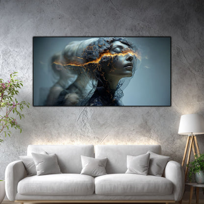 Tablou Living Modern – Sub pleoape, focul