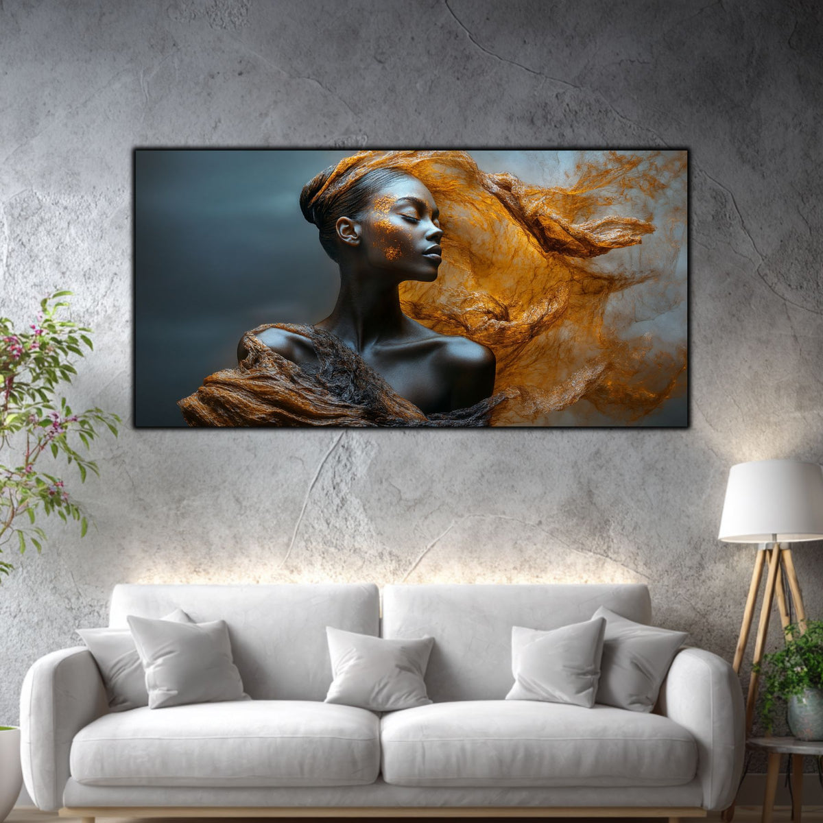 Tablou Decorativ Living Vălul de Aur
