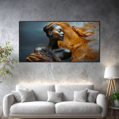 Tablou Decorativ Living Vălul de Aur