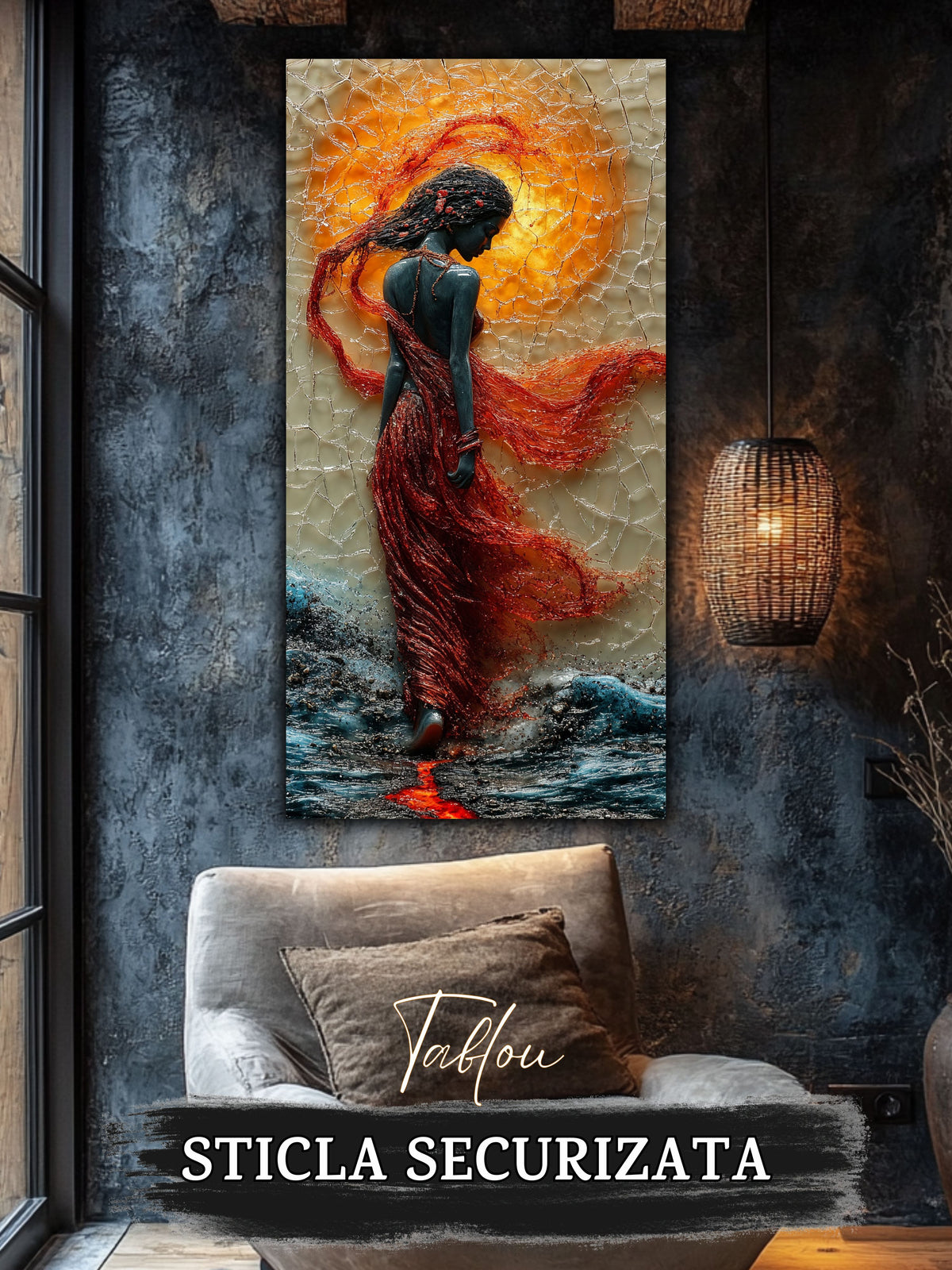 Tablou pentru sufragerie – Distant Moon | Fragments of Becoming