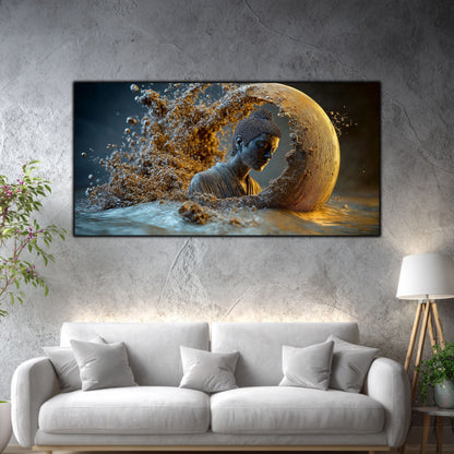 Tablou Abstract Living – Semiluna tăcerii primordiale