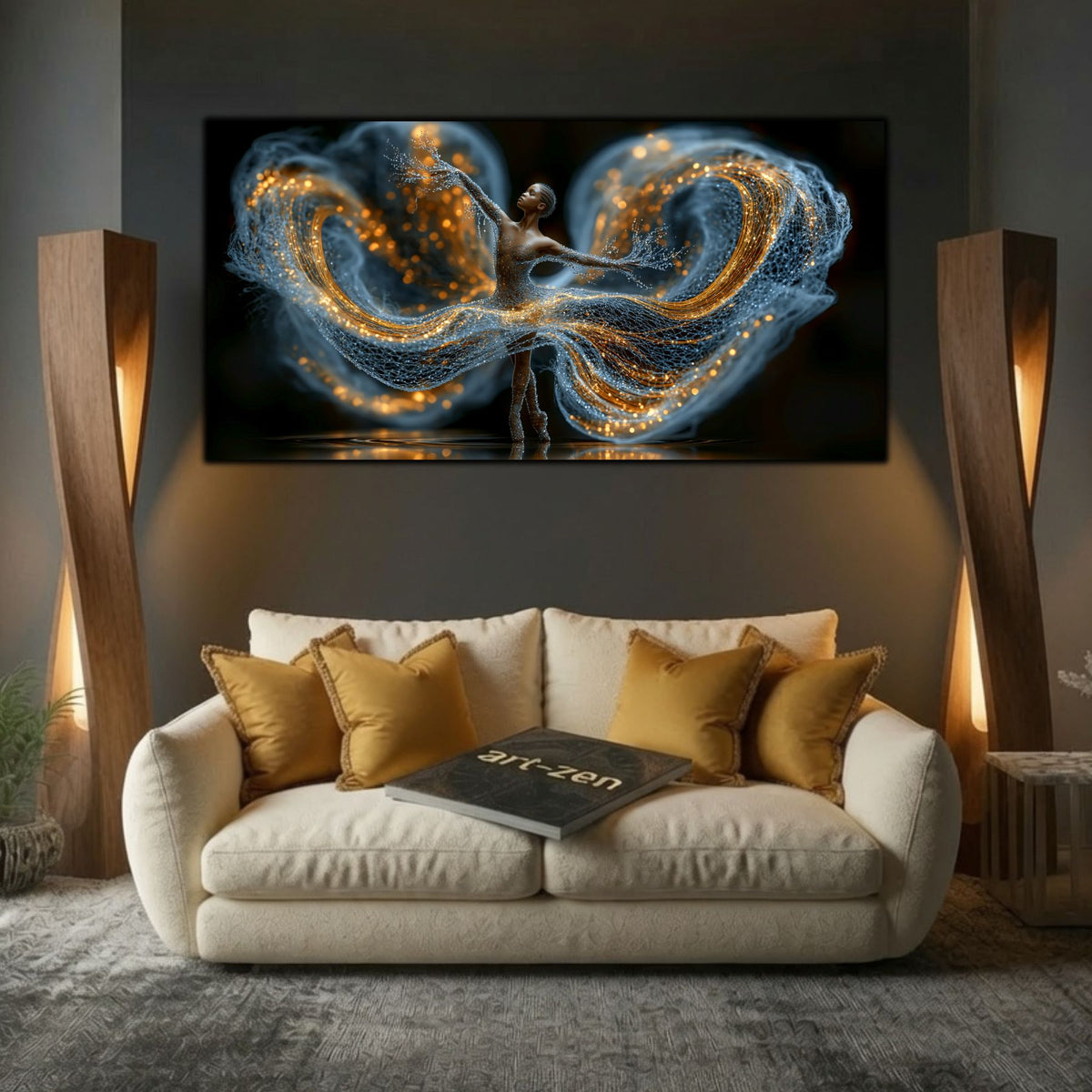 Tablou Abstract Living – The Blue Embrace