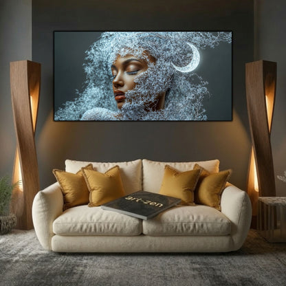 Tablou Decorativ Living Semiluna din Tăcere