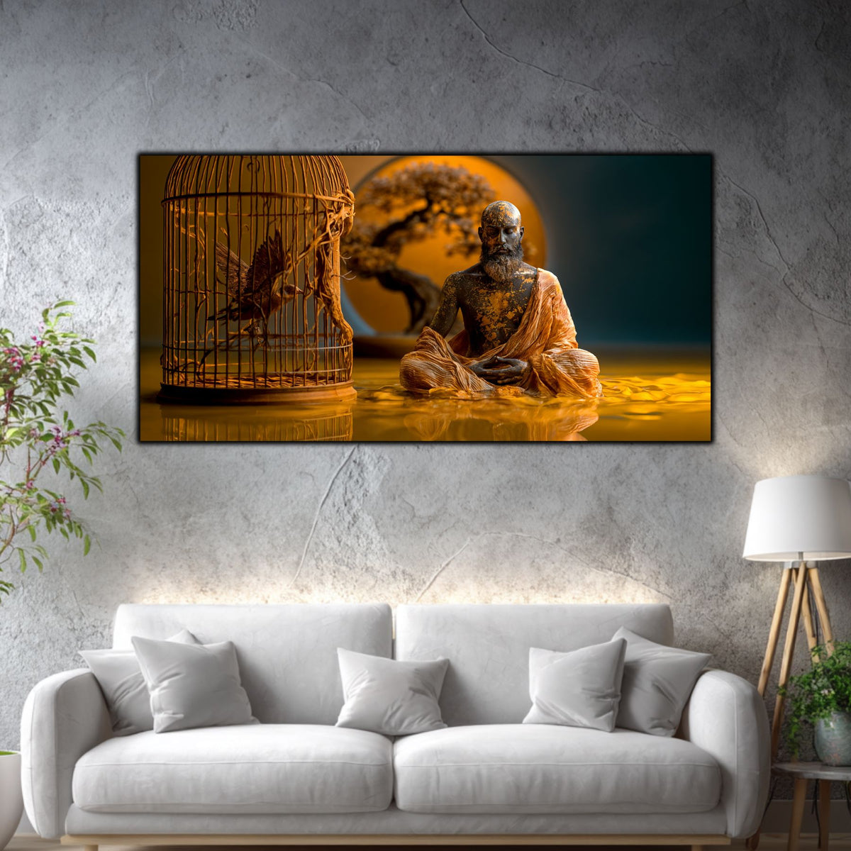 Tablou Modern Living – Zborul uitat din colivia de aur