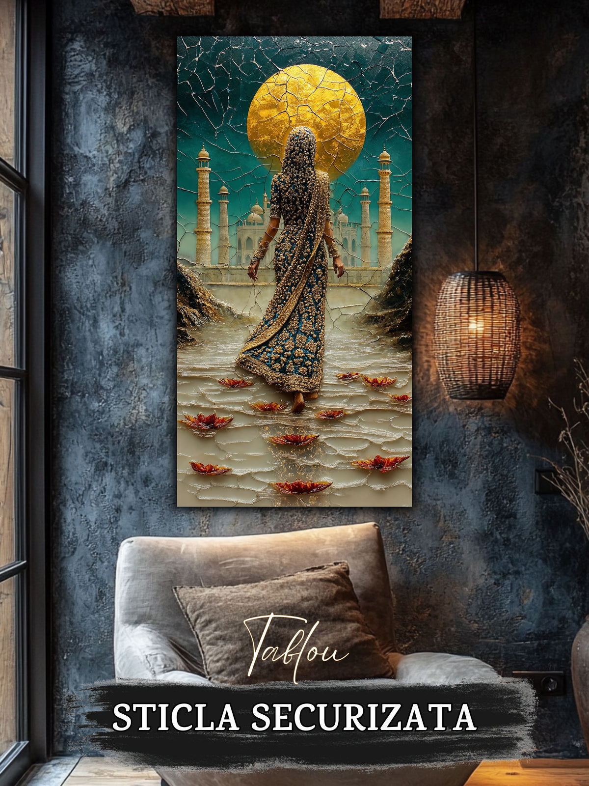 Tablou pentru sufragerie – Solitary Gold | Fragments of Becoming