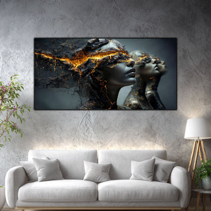 Tablou Living Modern – Ecourile arderii