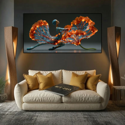 Tablou Abstract Living – Through the Red Garden