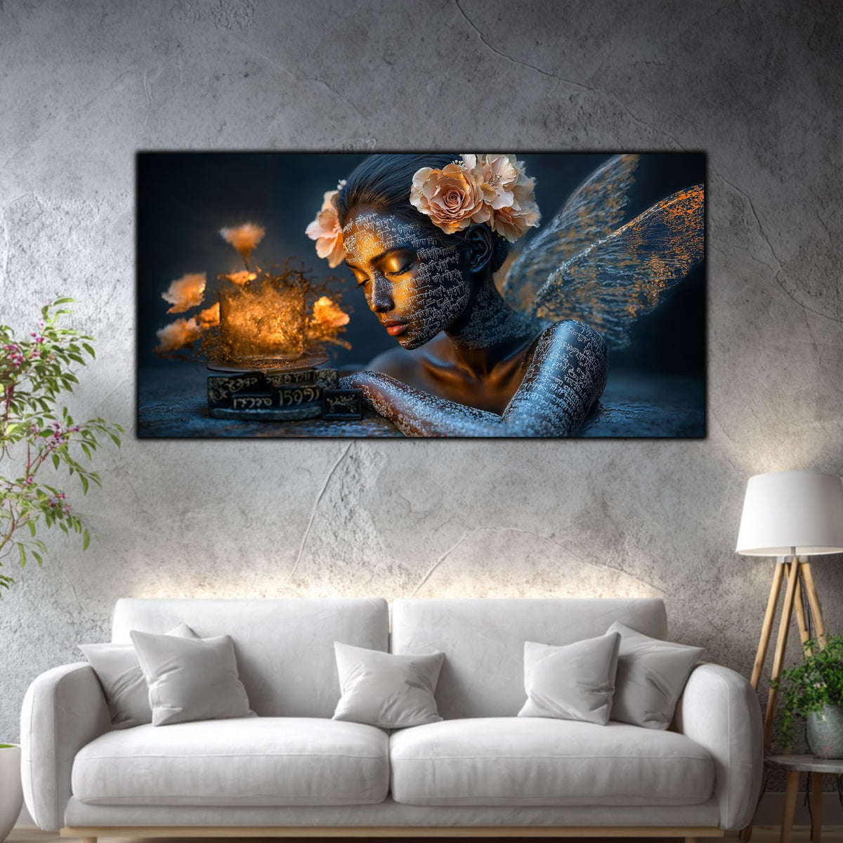 Tablou Elegant Living Oglinda Gândurilor de Aur