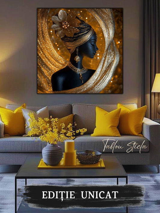 Tablou Sticla - Aurum Divinum - 01