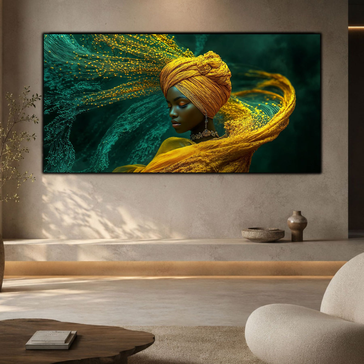 Tablou Portret Meditativ – Paza pulberii de jad