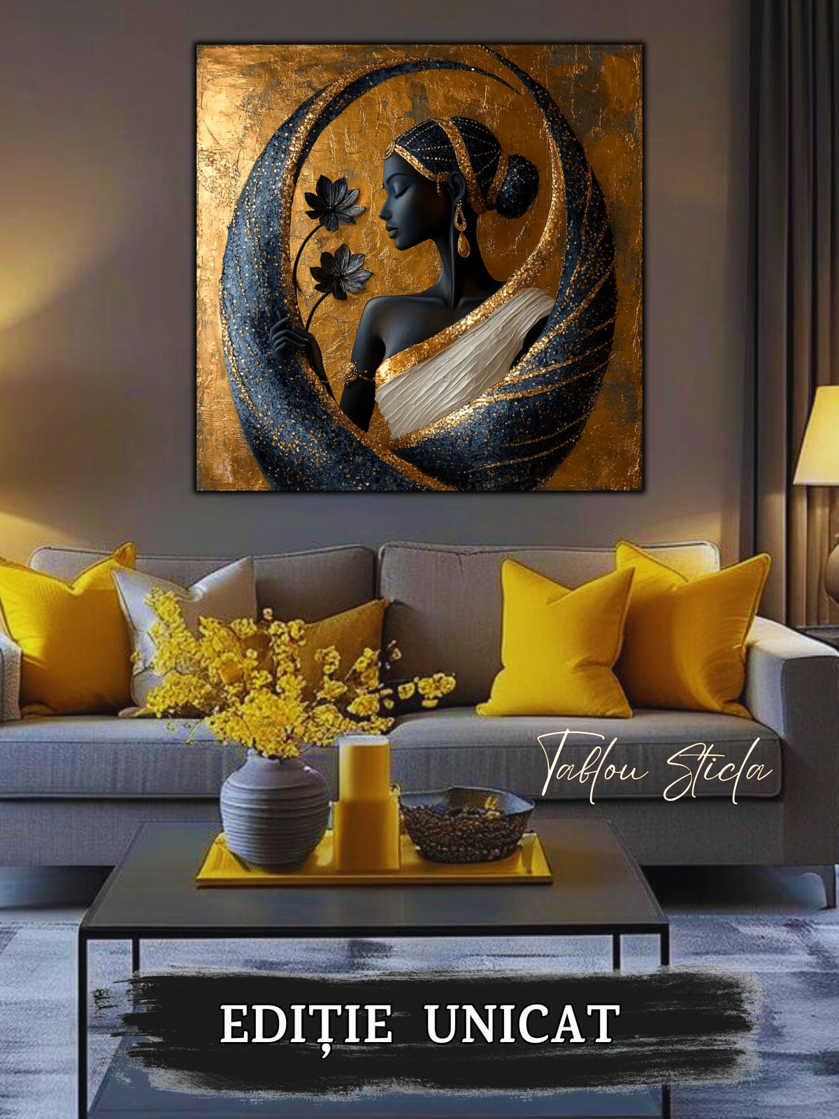 Tablou Sticla - Aurum Divinum - 06
