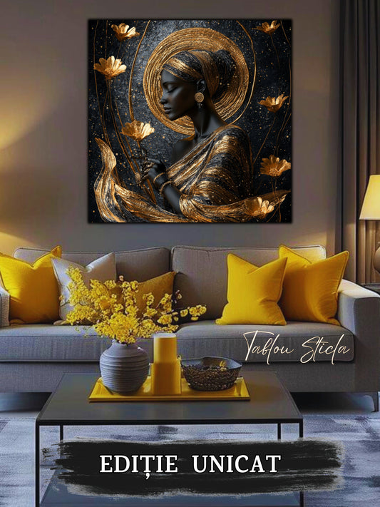 Tablou Sticla - Aurum Divinum - 02