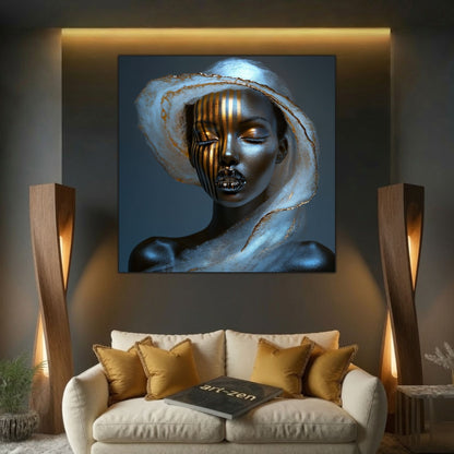 Tablou Elegant Sufragerie – Silver Embrace