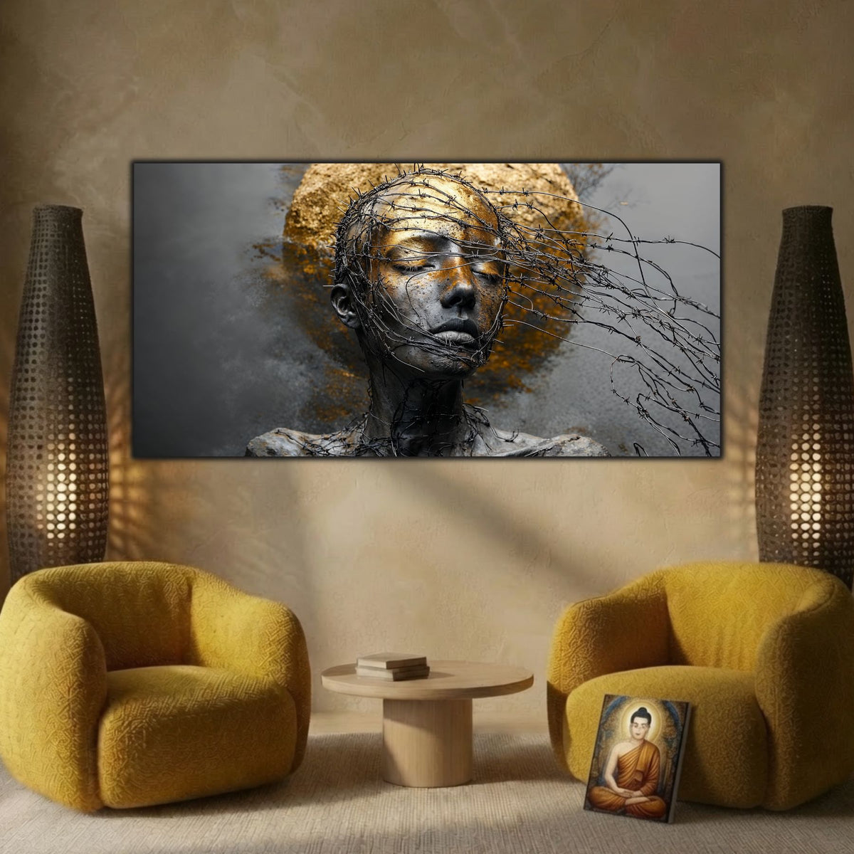 Tablou Sticlă Securizată – Unbroken Gold
