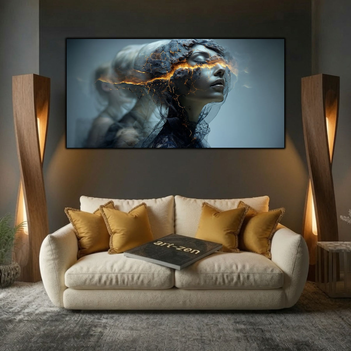 Tablou Living Modern – Sub pleoape, focul