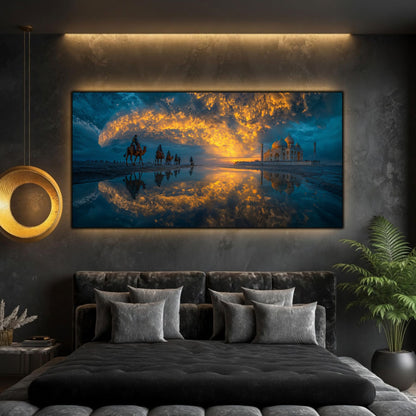 Tablou Living Sticlă – The Gilded Passage