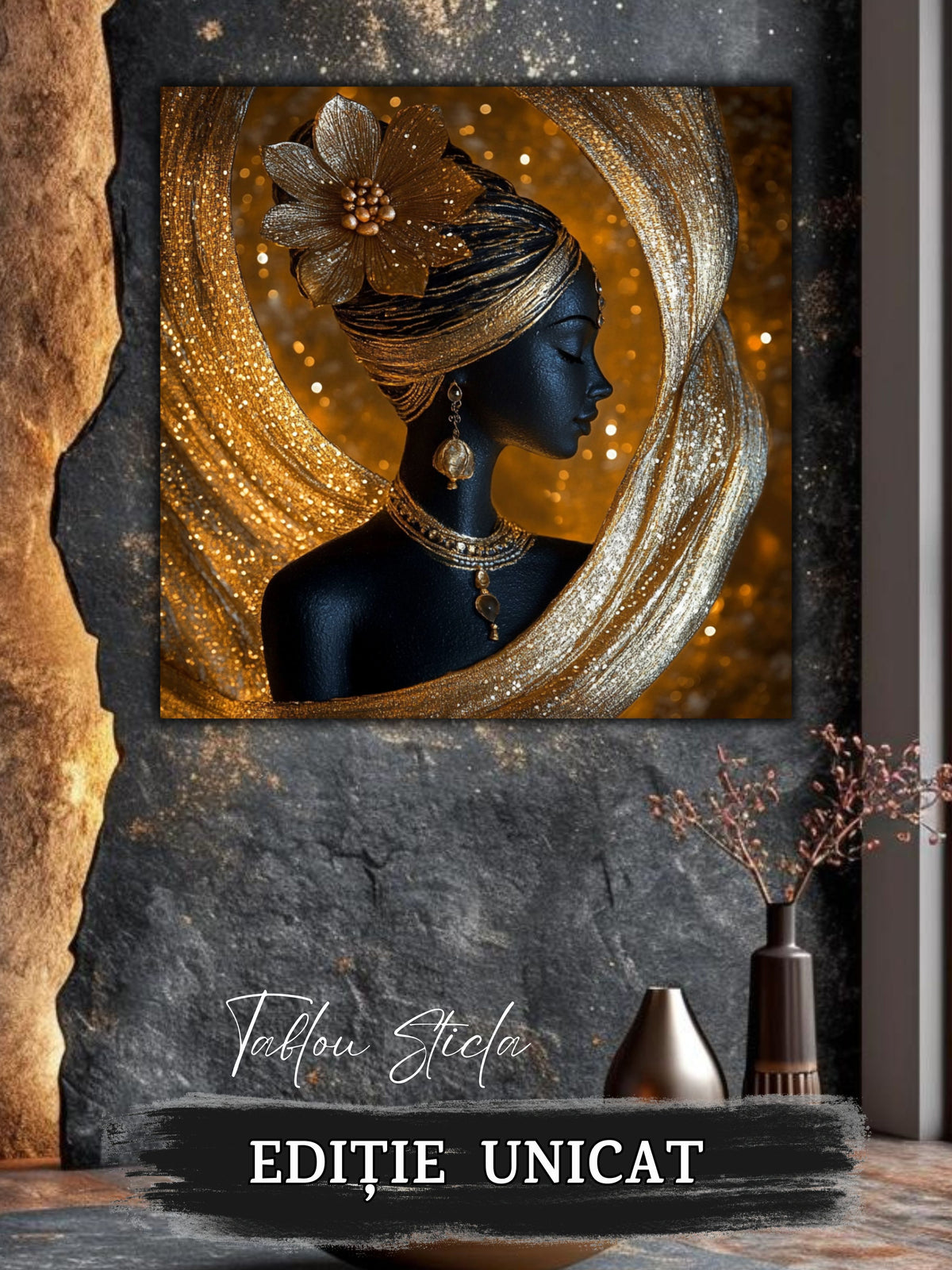Tablou Sticla - Aurum Divinum - 01