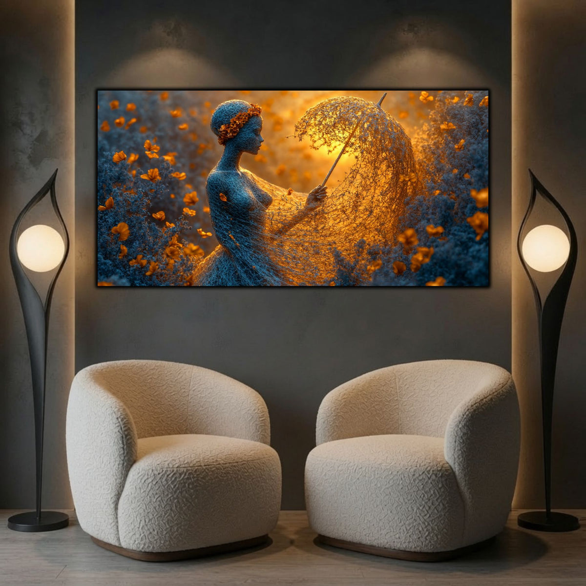 Tablou Dormitor Relaxant – Reziliența cununei de amurg