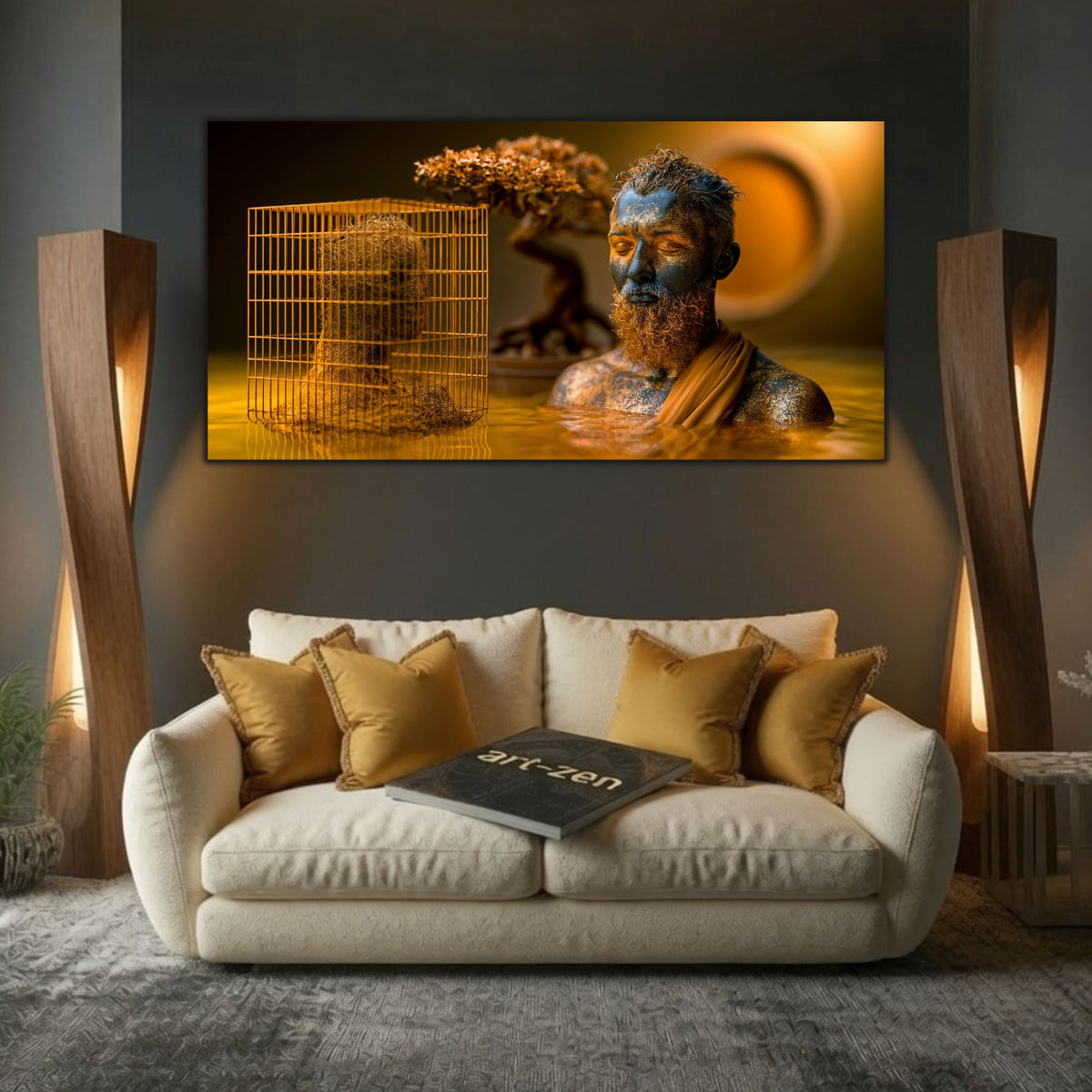 Tablou Modern Living – Paza umbrei din colivie