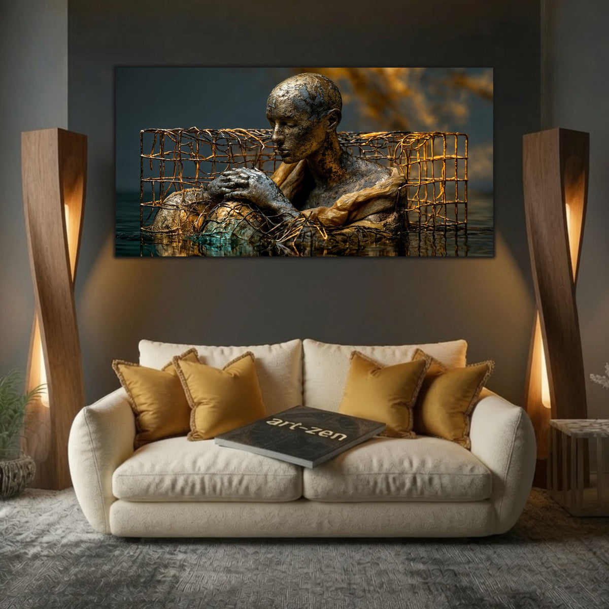 Tablou Modern Living – Paza cuștii de aur scufundate