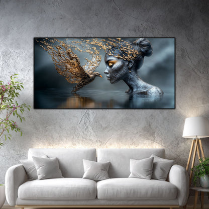 Tablou Modern Living Întâlnirea cu Pasărea de Aur