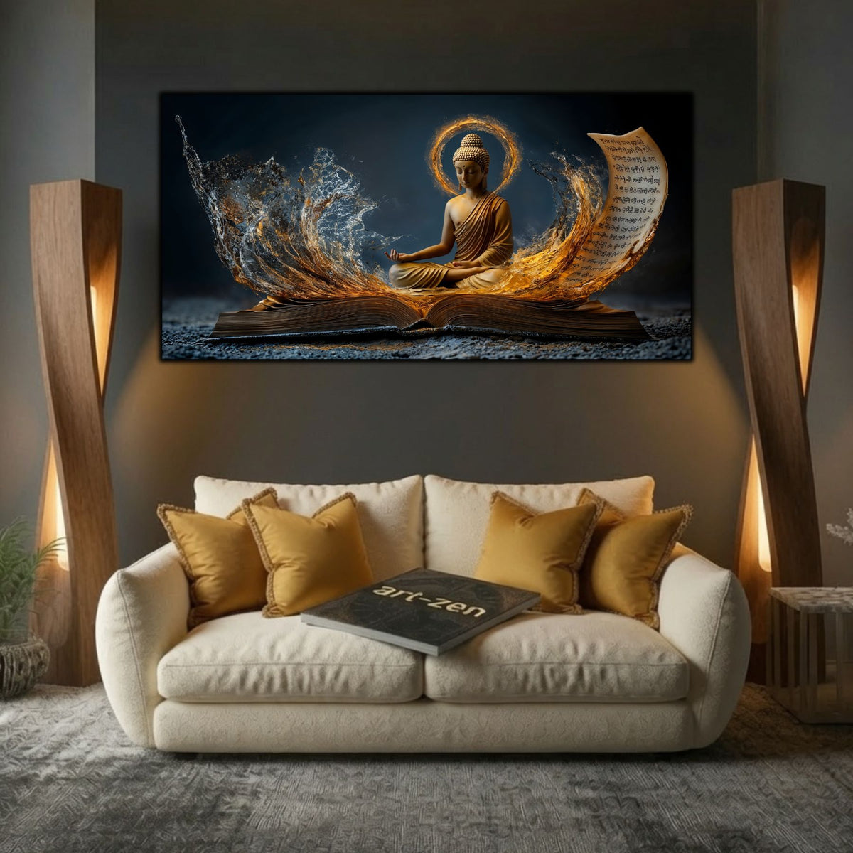 Tablou Living Elegant – Cartea din care Răsare Liniștea
