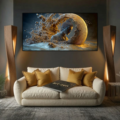Tablou Abstract Living – Semiluna tăcerii primordiale