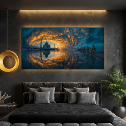 Tablou Living Sticlă – Palace in the Water