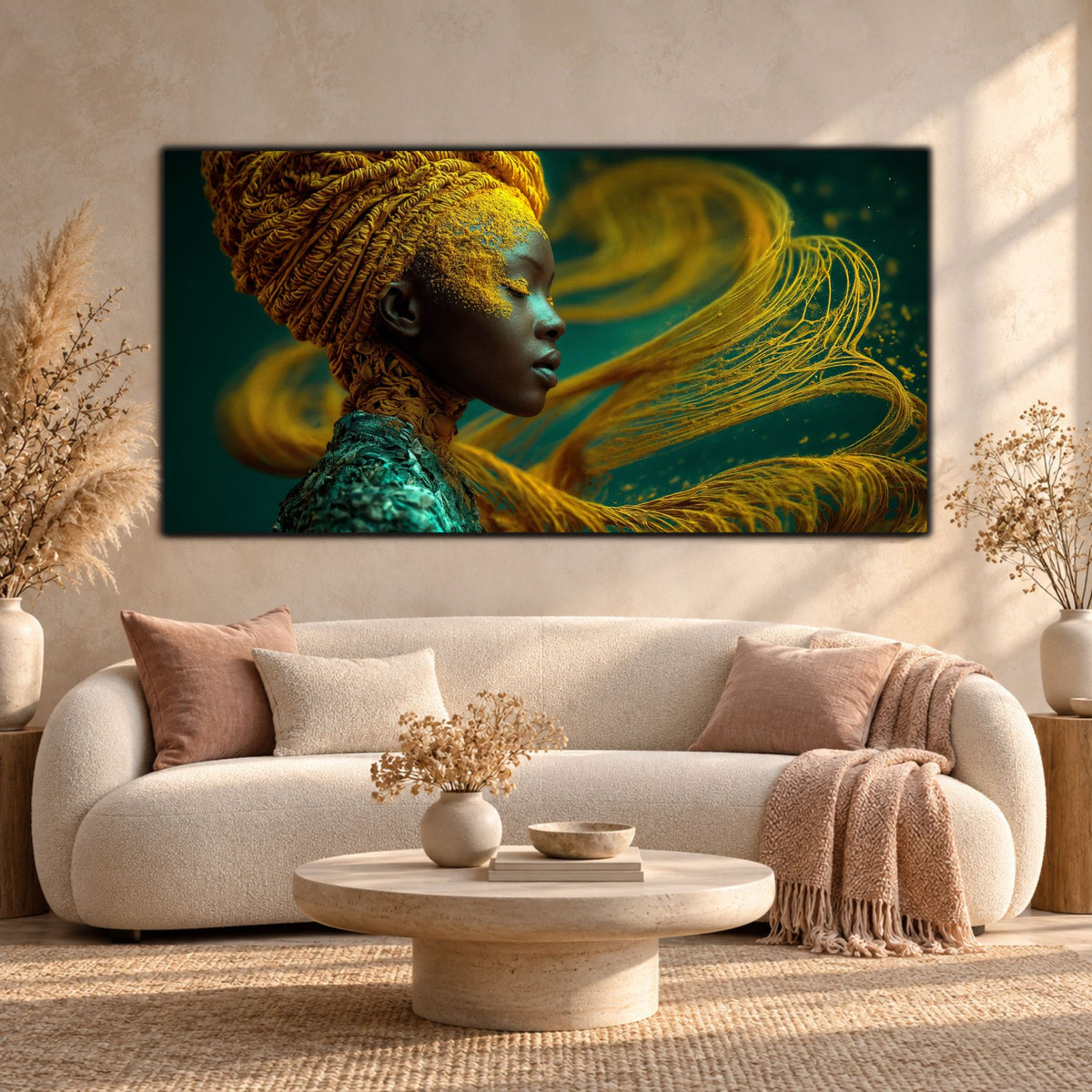 Tablou Dormitor Elegant – Gilded Breath