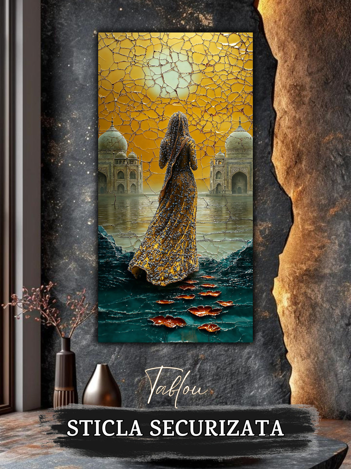 Tablou pentru sufragerie – Black Petals | Fragments of Becoming