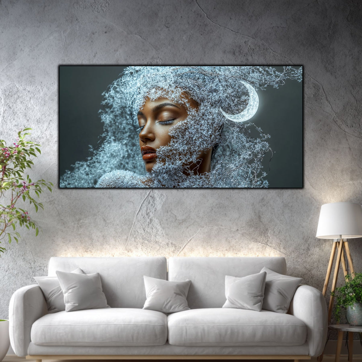 Tablou Decorativ Living Semiluna din Tăcere