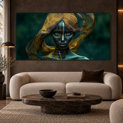 Tablou Dormitor Elegant – Emerald Oracle
