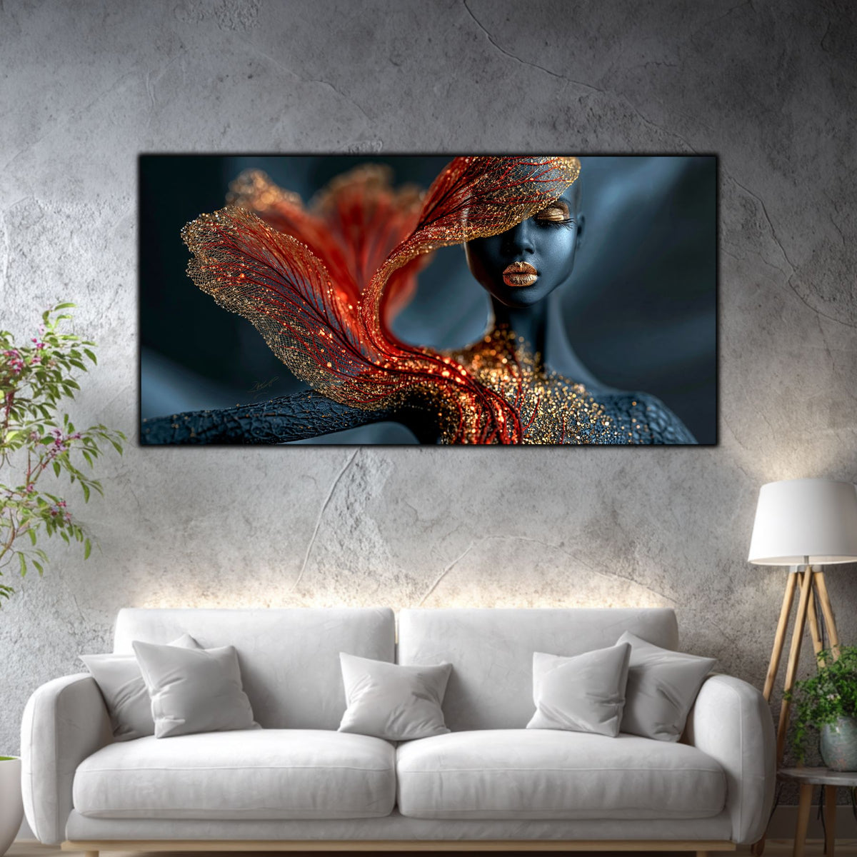 Tablou Abstract Living – The Crimson Veil