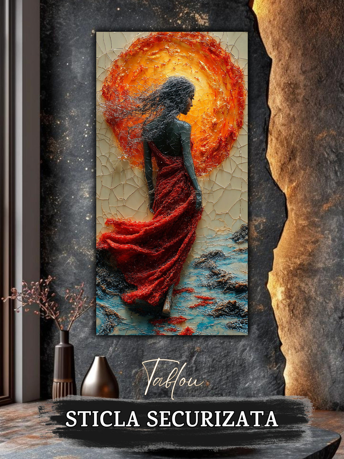 Tablou pentru sufragerie – The Burning Veil | Fragments of Becoming