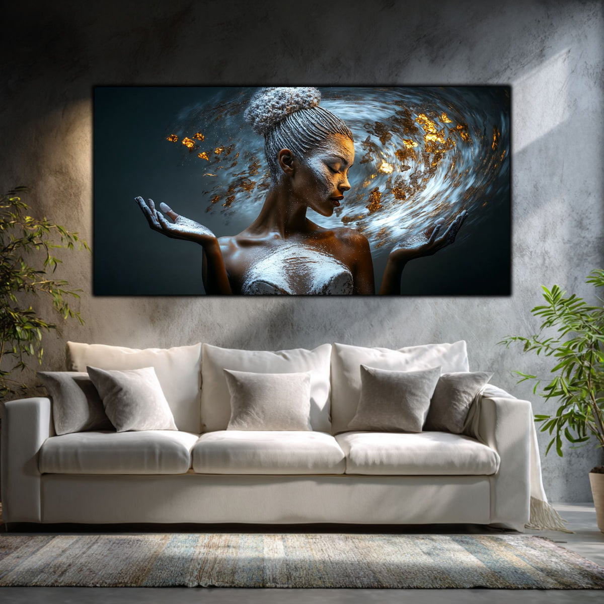 Tablou Decorativ Living Universul din Palme