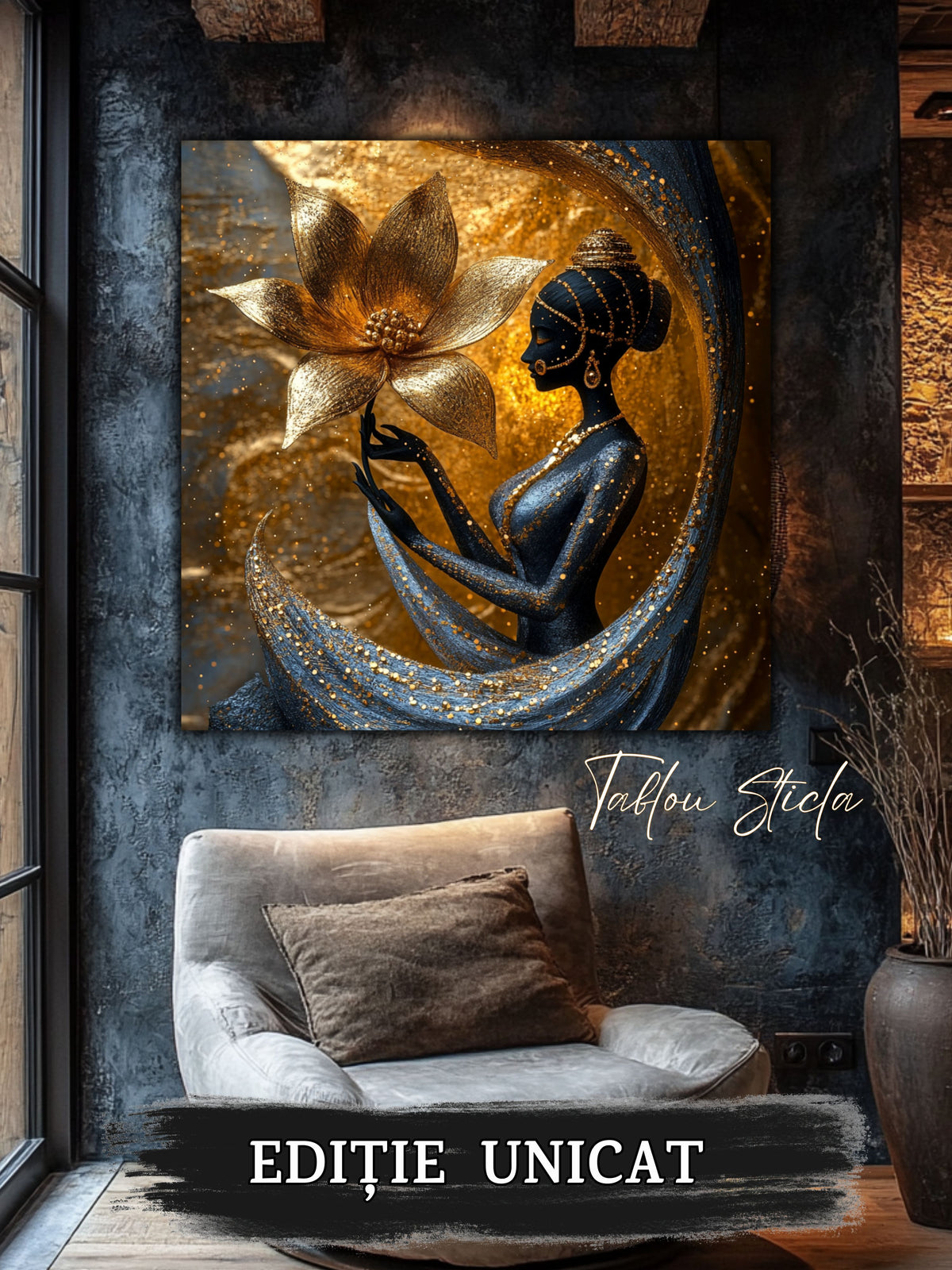 Tablou Sticla - Aurum Divinum - 12