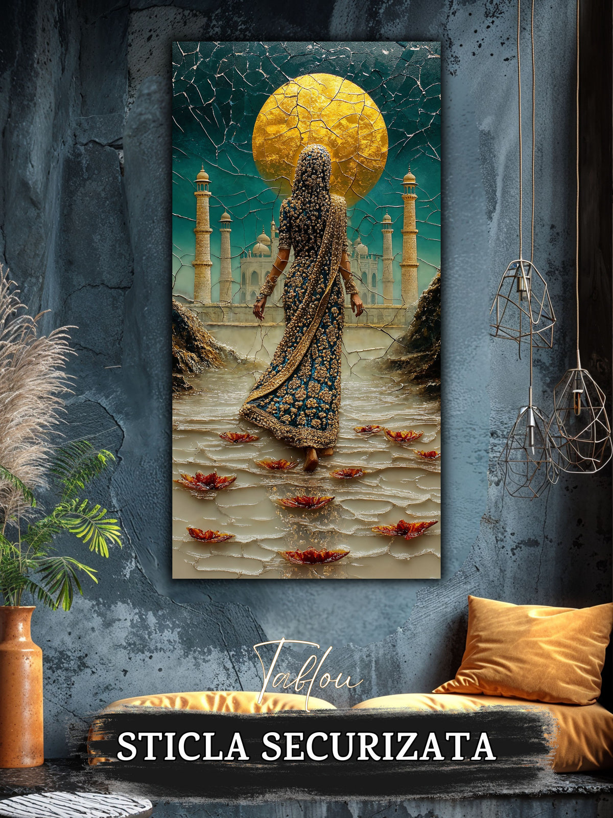 Tablou pentru sufragerie – Solitary Gold | Fragments of Becoming