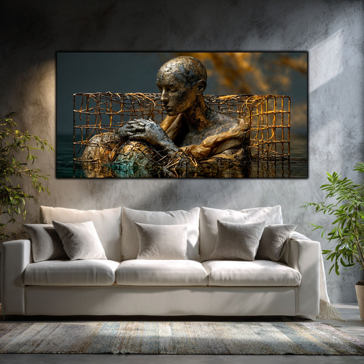Tablou Modern Living – Paza cuștii de aur scufundate