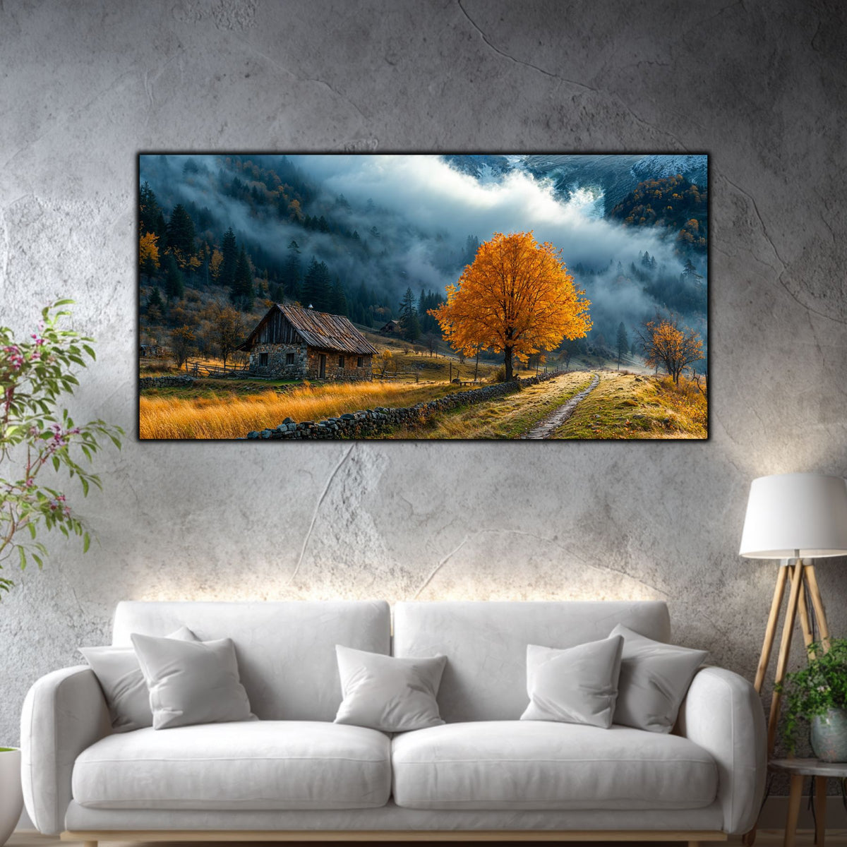 Tablouri Moderne Sufragerie – The Road Beside the Tree | The Long Way Home