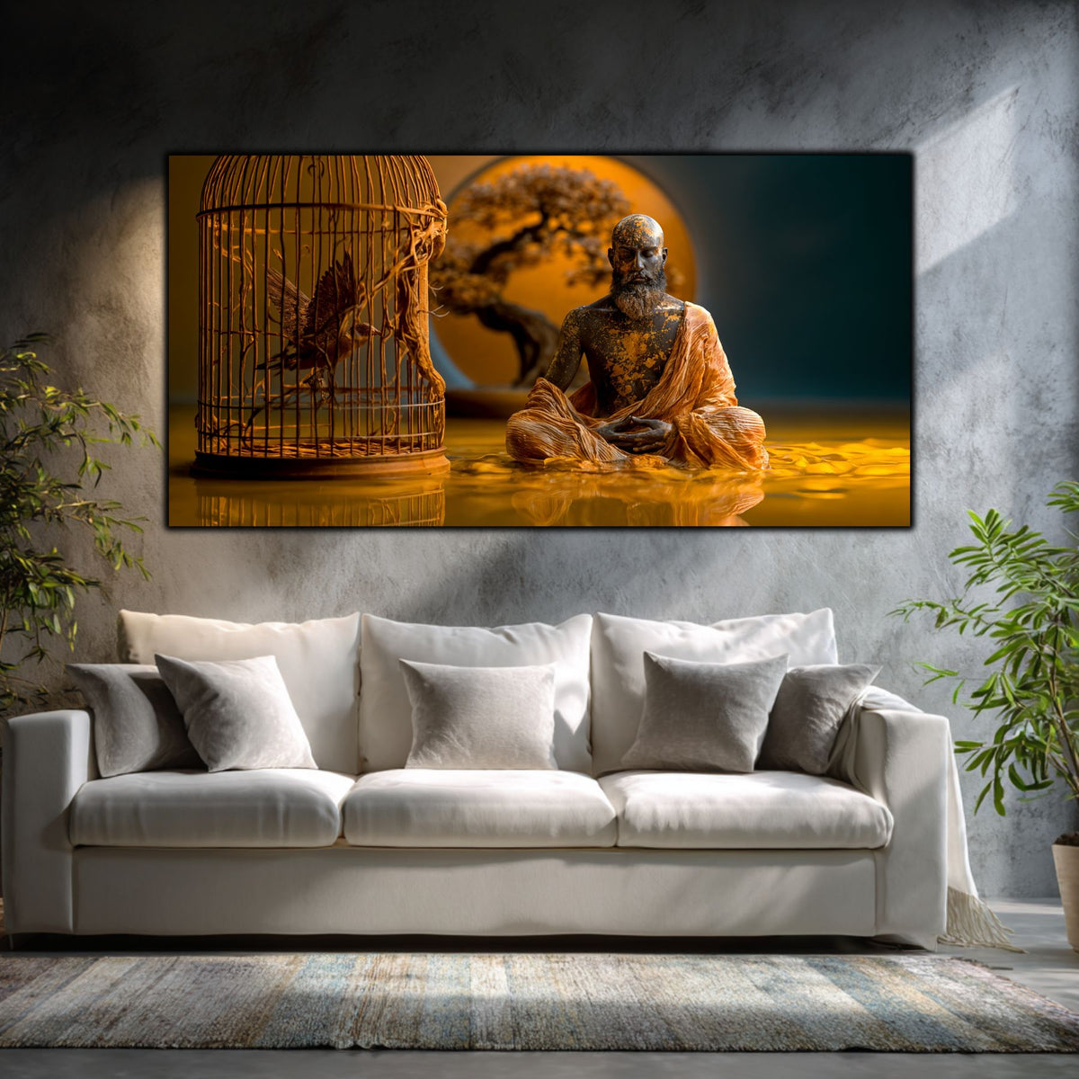 Tablou Modern Living – Zborul uitat din colivia de aur