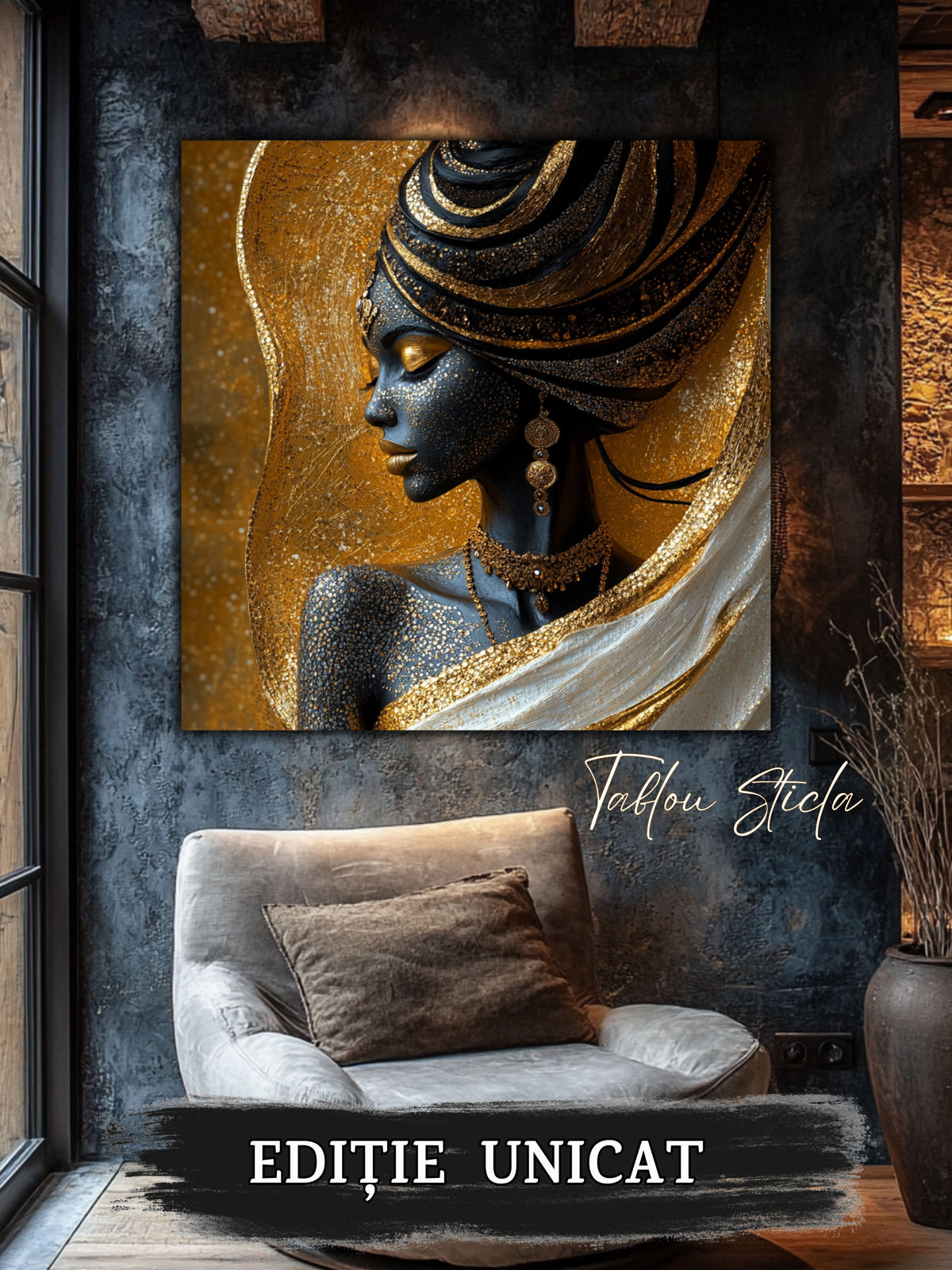 Tablou Sticla - Aurum Divinum - 09