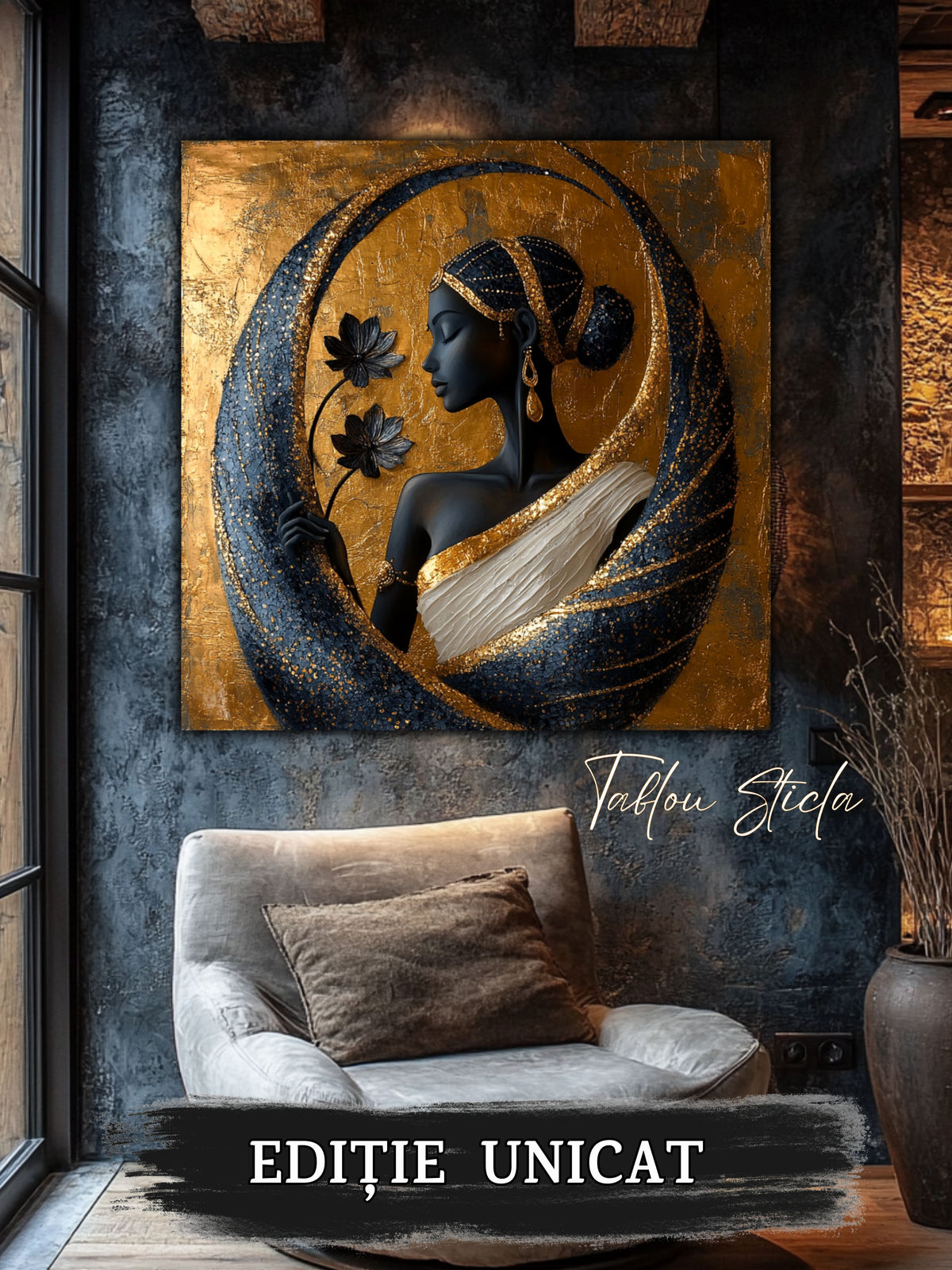 Tablou Sticla - Aurum Divinum - 06
