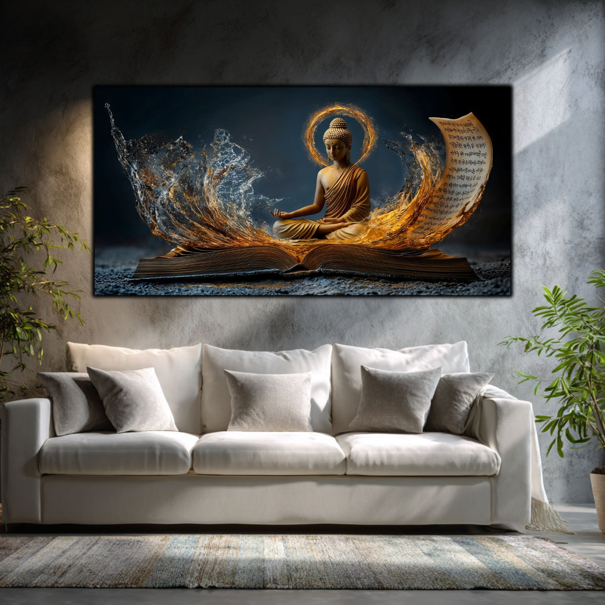 Tablou Living Elegant – Cartea din care Răsare Liniștea
