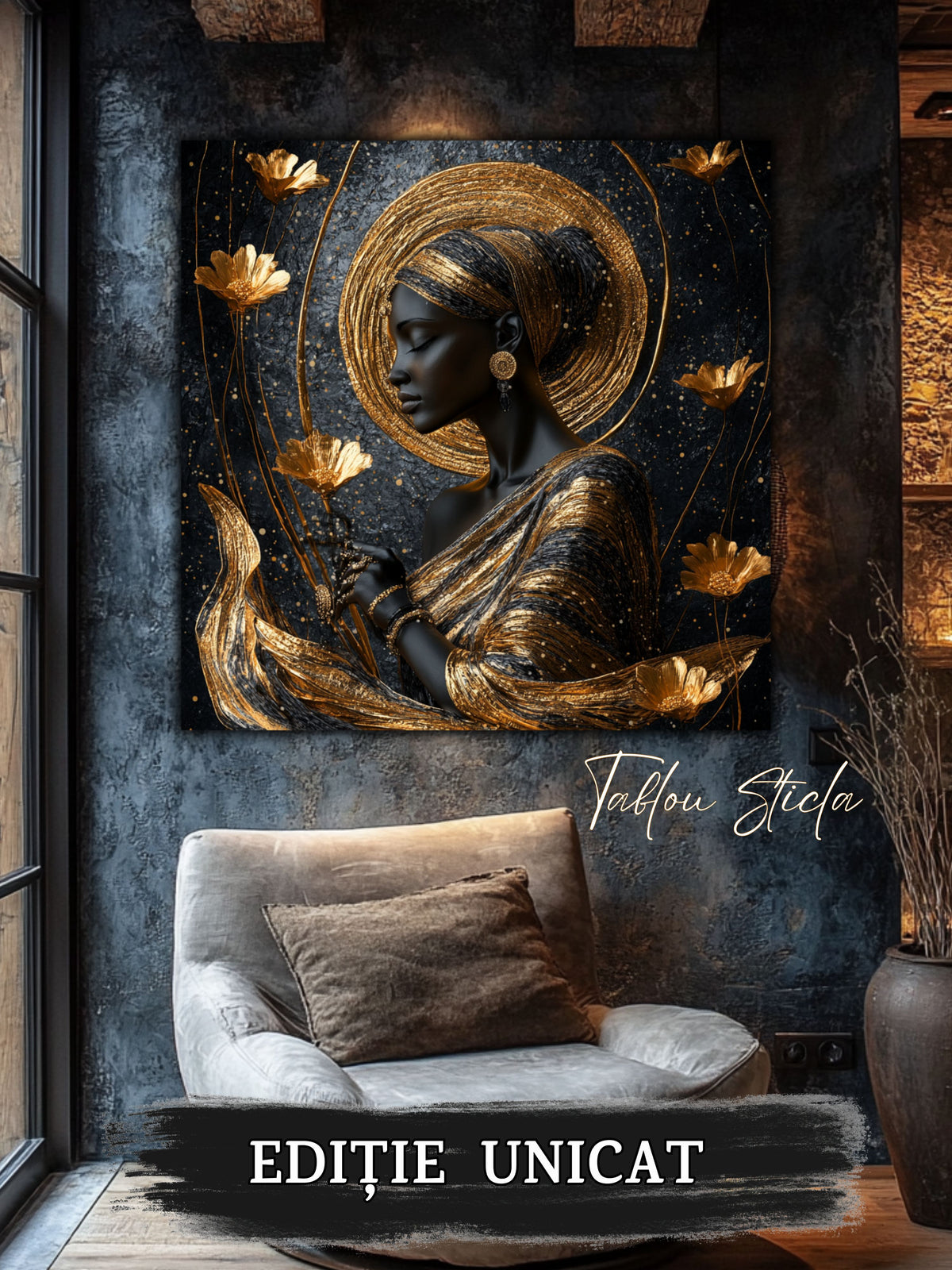 Tablou Sticla - Aurum Divinum - 02