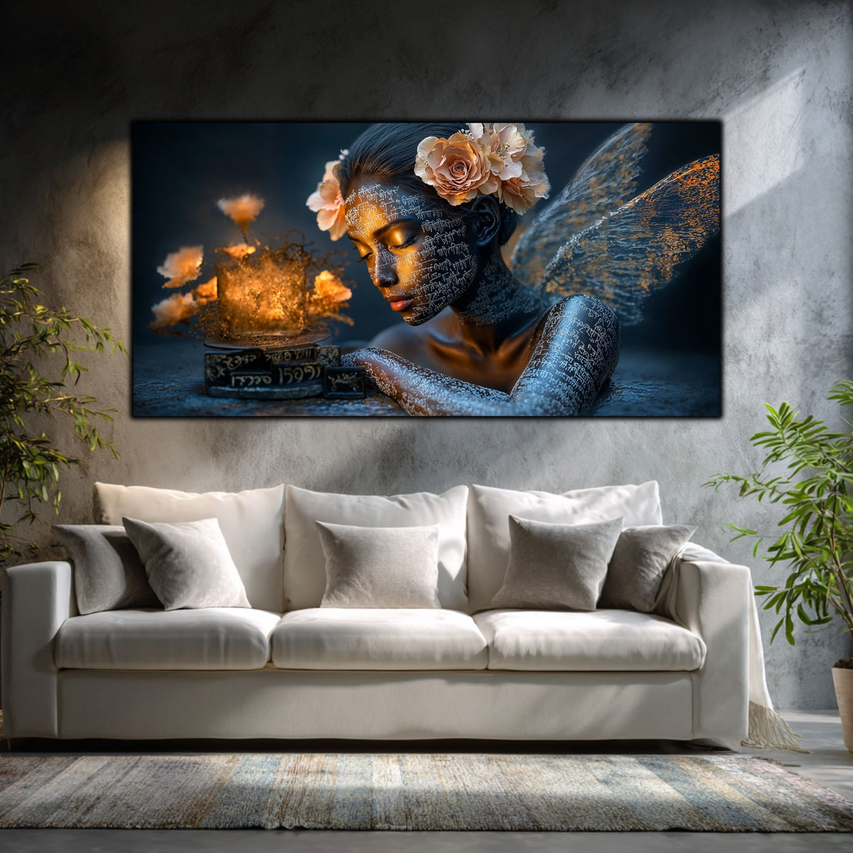 Tablou Elegant Living Oglinda Gândurilor de Aur