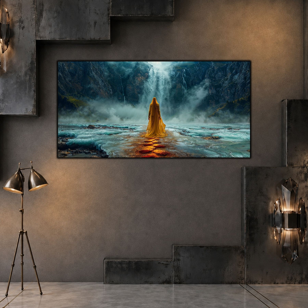 07Tablou Peisaj Natură – Pășind spre cascada tăcerii