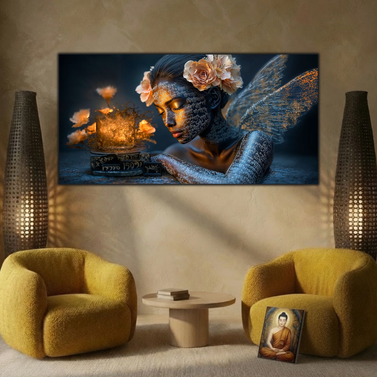 Tablou Elegant Living Oglinda Gândurilor de Aur