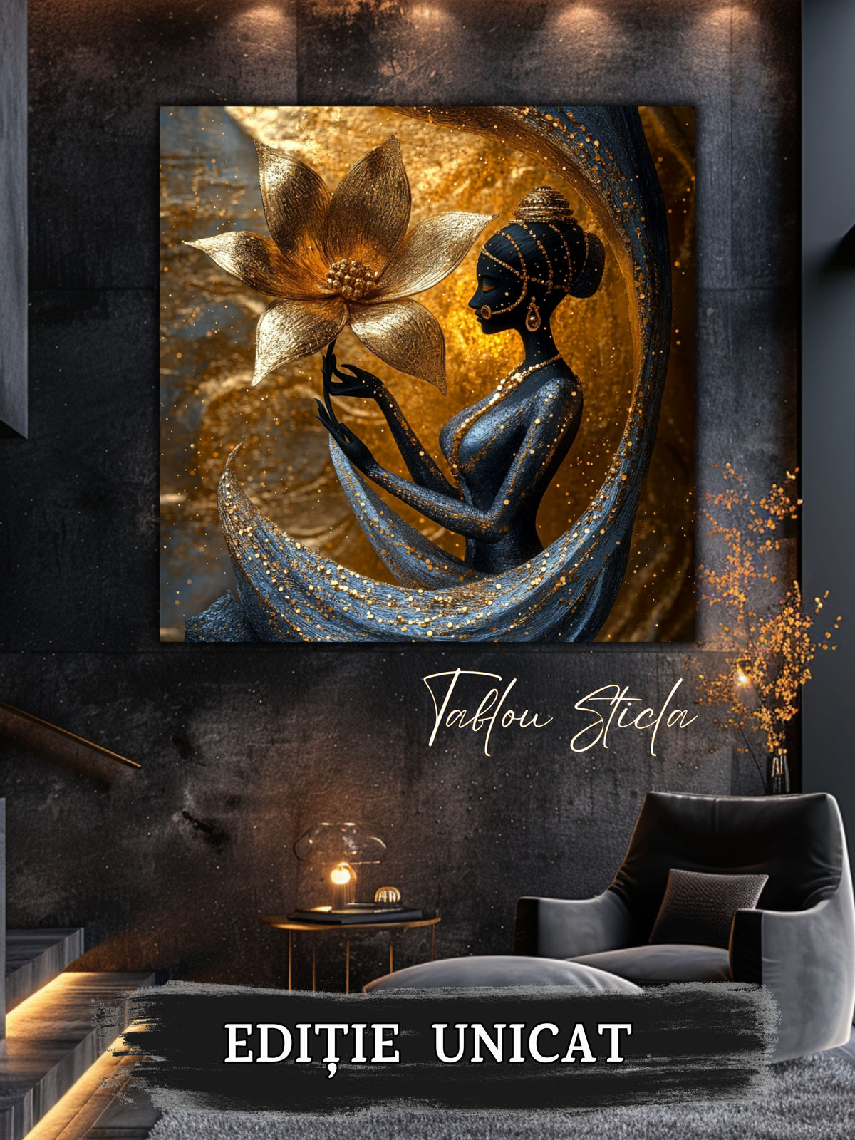 Tablou Sticla - Aurum Divinum - 12