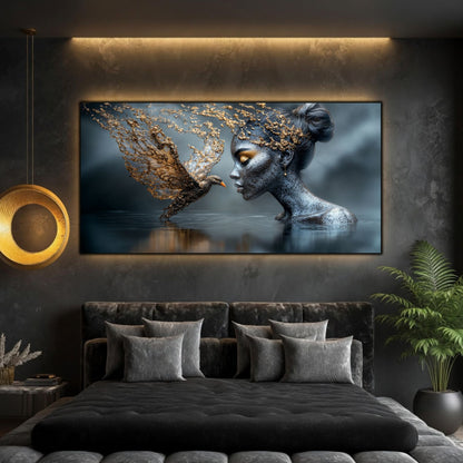 Tablou Modern Living Întâlnirea cu Pasărea de Aur