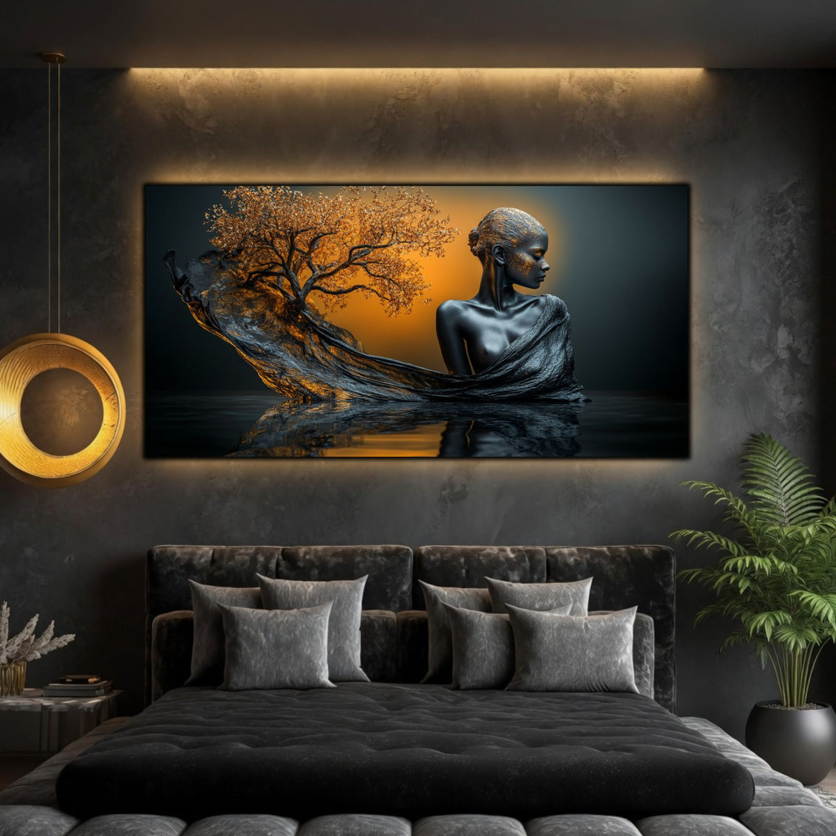 Tablou Modern Living Arborele Apusului Interior